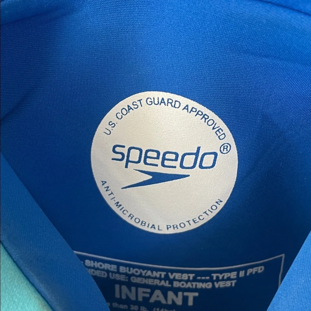 Speedo Kids Swim Vest - Blue and Teal